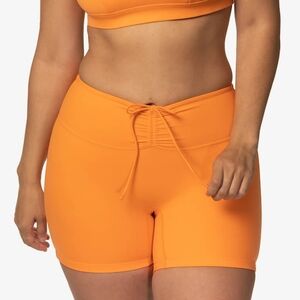 NWT Jolyn X Curvy Surfer Girl 'Opi' surf shorts size S, Volcano